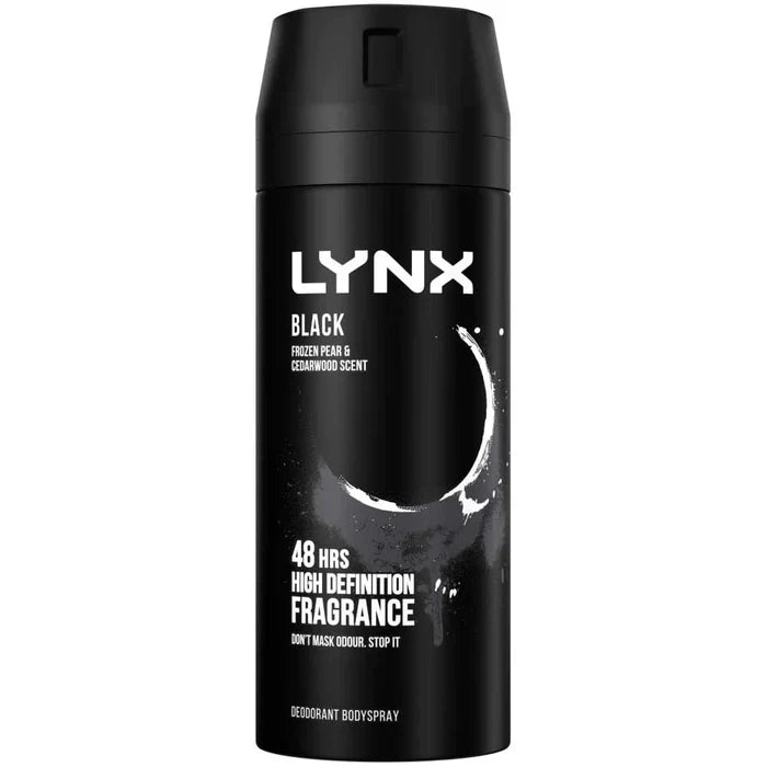 Lynx Aerosol Body Spray, Black 150ml