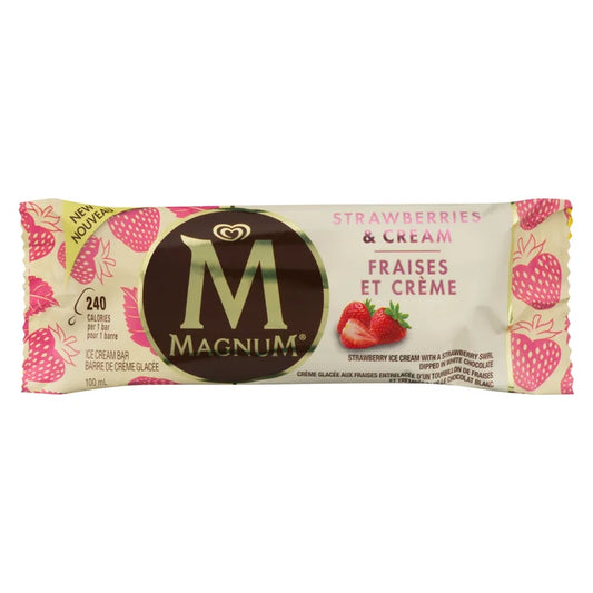 MAGNUM Strawberries & Cream Ice Cream Bar - 90ml