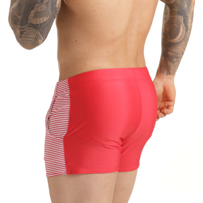 Marine Red Beachwear vista posterior de Gigo Underwear