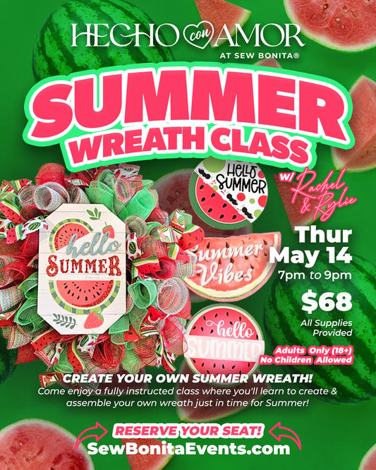 May 14th, 2026 / Summer Wreath Workshop