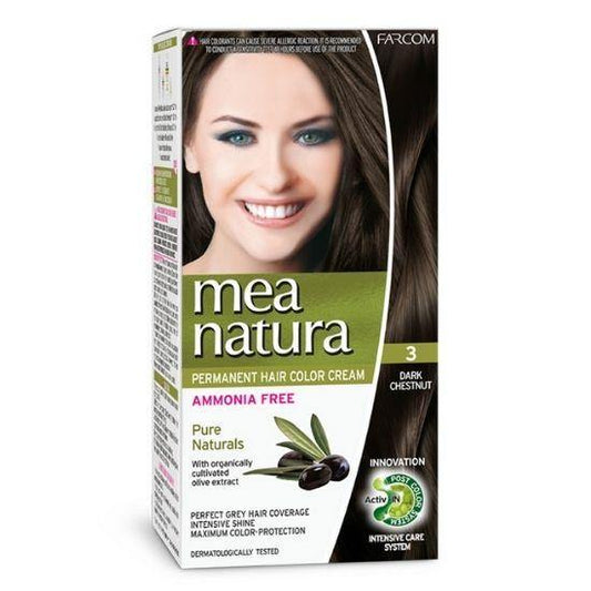 MEA NATURA HOME HAIR DYE KIT | 3 - Dark Chestnut 60ml - New Hair Supplies Ireland