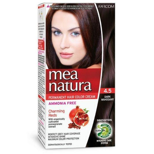 MEA NATURA HOME HAIR DYE KIT | 4.5 - Dark Mahogony 60ml - New Hair Supplies Ireland