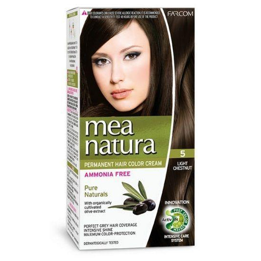 MEA NATURA HOME HAIR DYE KIT | 5 - Light Chestnut 60ml - New Hair Supplies Ireland