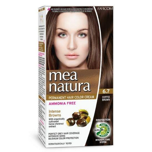 MEA NATURA HOME HAIR DYE KIT | 6.7 Coffee Brown - 60ml - New Hair Supplies Ireland