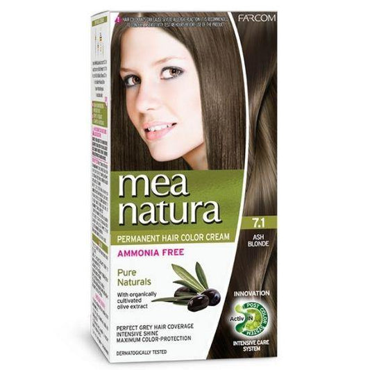 MEA NATURA HOME HAIR DYE KIT | 7.1 - Ash Blonde 60ml - New Hair Supplies Ireland