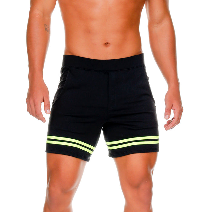 Medieval Yellow Short vista frontal de Gigo Underwear