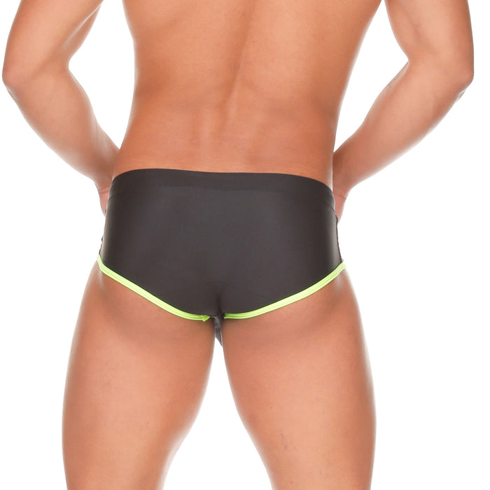 Medieval Yellow Swim Trunk vista posterior de Gigo Underwear
