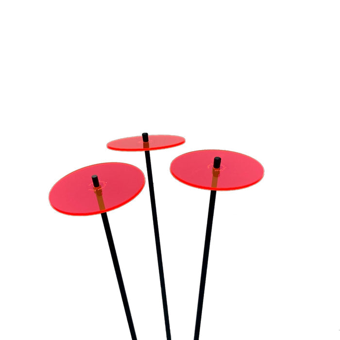 Medium Garden Decor Ornaments Set of 3 'Sun Discs'