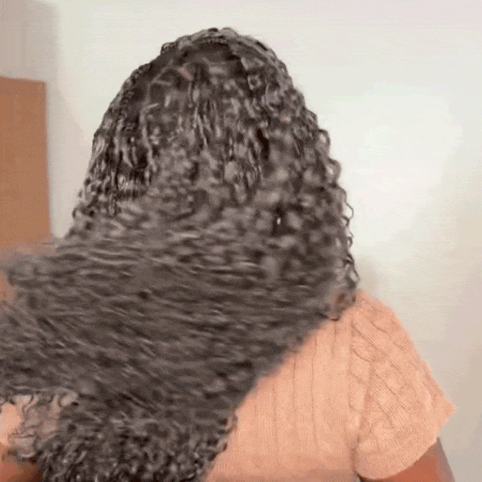 Member Sale|QVR Burmese Curly Feather Crochet Human Hair Salt Pepper Crochet Hair