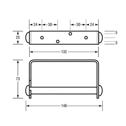 Metlam Single Toilet Roll Holder
