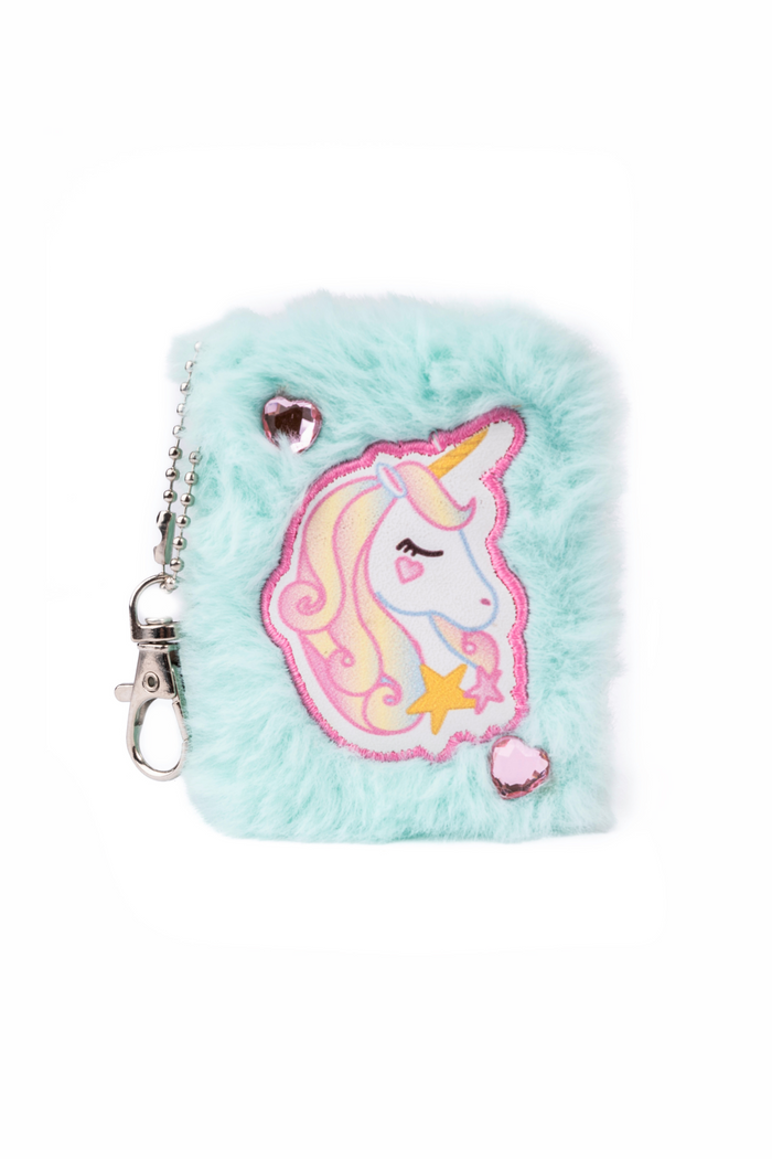 Mini Furry Friends Keychain Journals, 3pcs Assorted