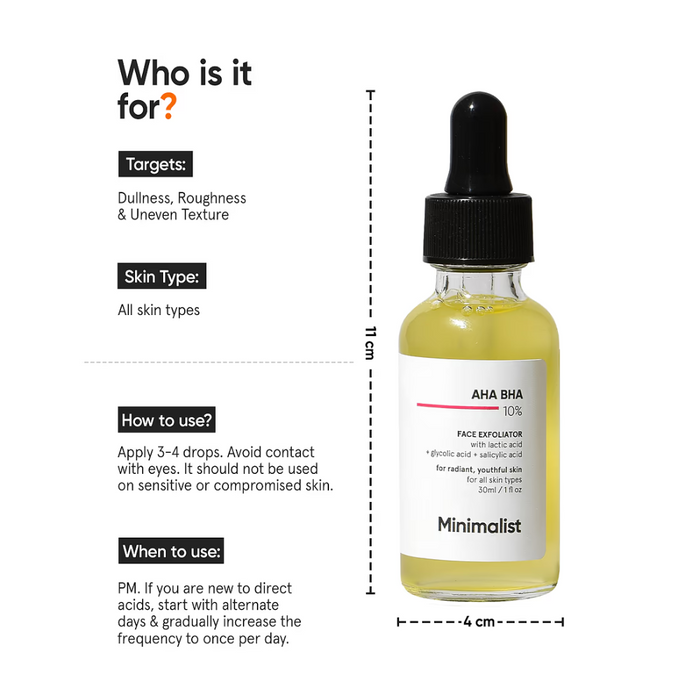 Minimalist 10% Face Exfoliator 30ml