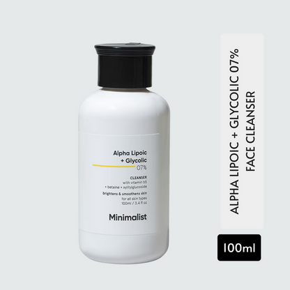 Minimalist Alpha Lipoic + Glycolic 07% Face Cleanser 100ml