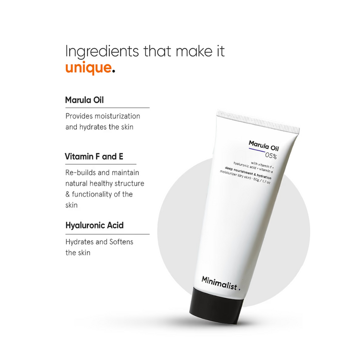 Minimalist Marula Oil 5% Moisturizer 50g