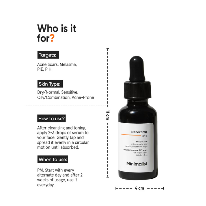 Minimalist Tranexamic 03% Face Serum 30ml