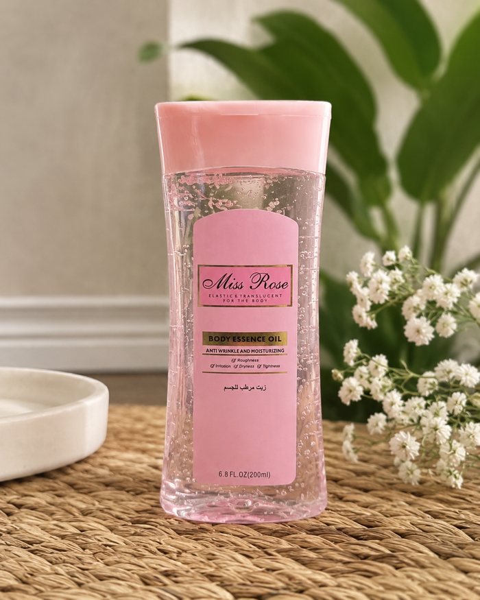 Miss Rose Body Oil - Soft Glow Moisturizer Miss Rose Body Oil  Pinky Cosmetics