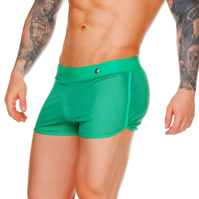 Morocco Green Hotshort vista frontal de Gigo Underwear