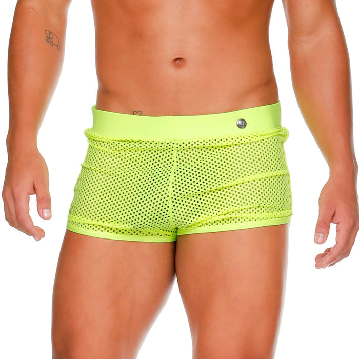 Morocco Yellow Hotshort vista frontal de Gigo Underwear
