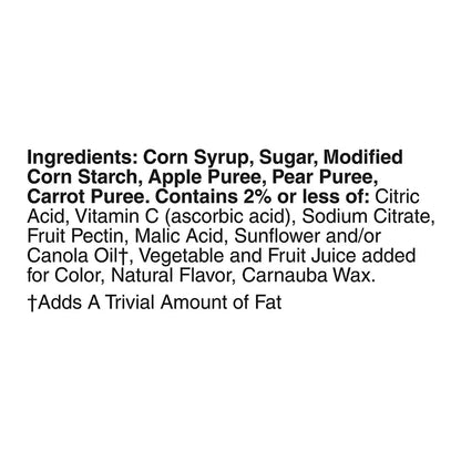 Mott's Assorted Fruit Flavored Snacks 90 count ingredients