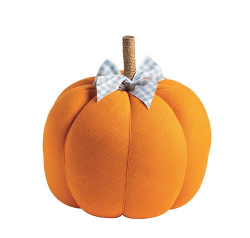Mud Pie Large Fabric Topiary Pumpkin