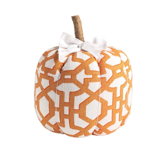 Mud Pie Medium Fabric Topiary Pumpkin