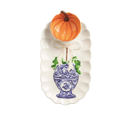 Mud Pie Pumpkin Tray and Tidbit Set