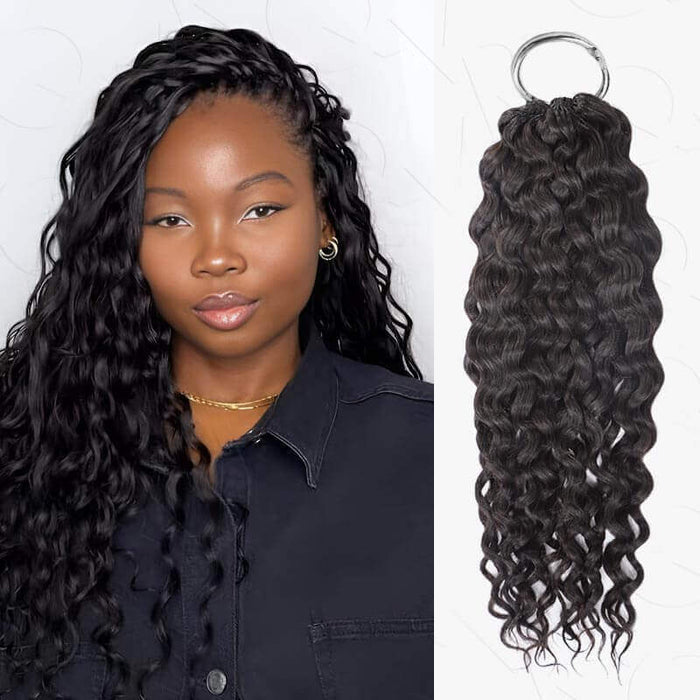 bouncy and full black crochet braiding hair for black women