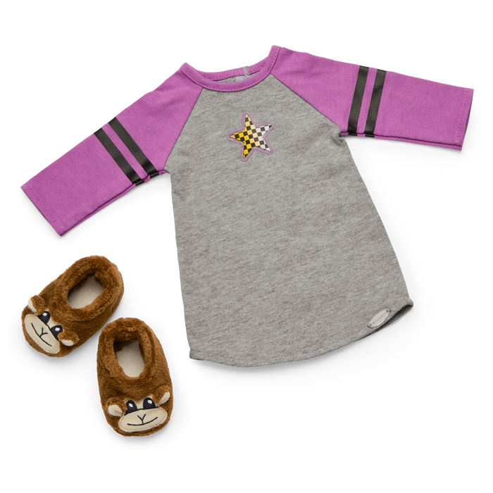 Nicki’s™ Skater Dreams Sleep Shirt for 18-inch Dolls (Historical Characters)