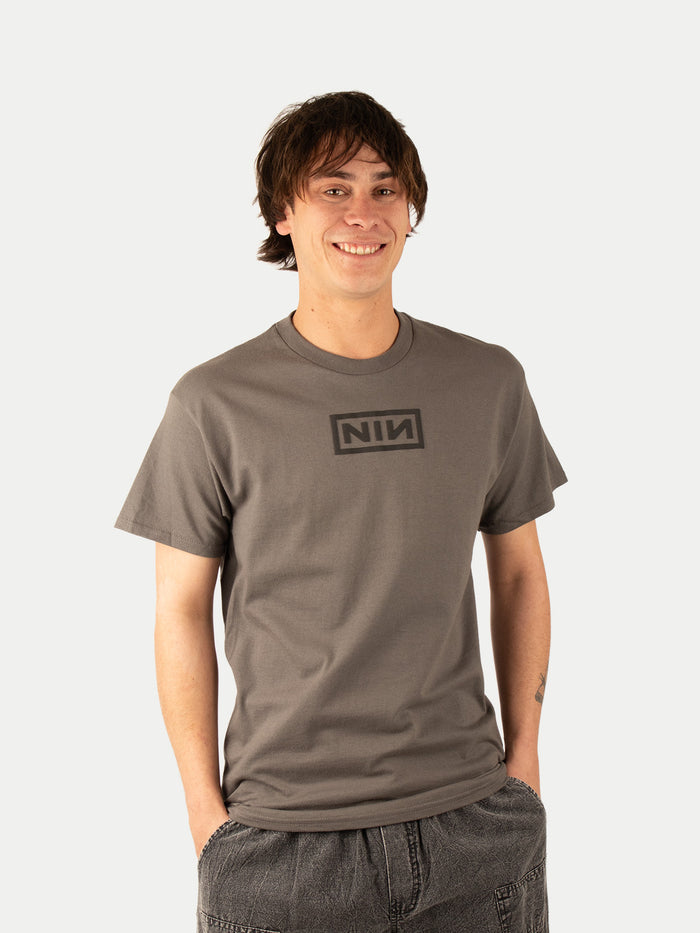 Nine Inch Nails - High Density Logo T-Shirt | Charcoal-Image 1