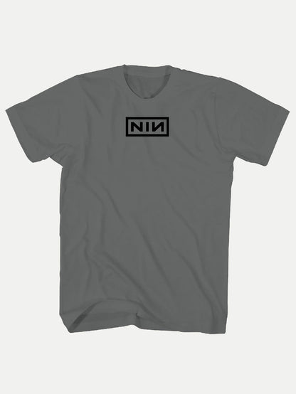 Nine Inch Nails - High Density Logo T-Shirt | Charcoal-Image 4
