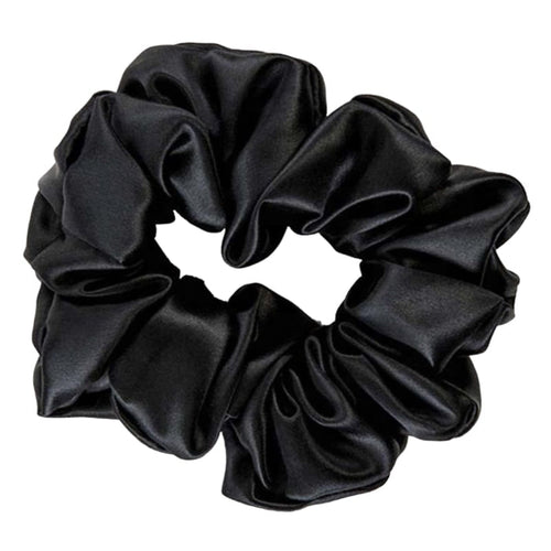 Noir: Pure Mulberry Silk Scrunchie, hair scrunchie for curly hair