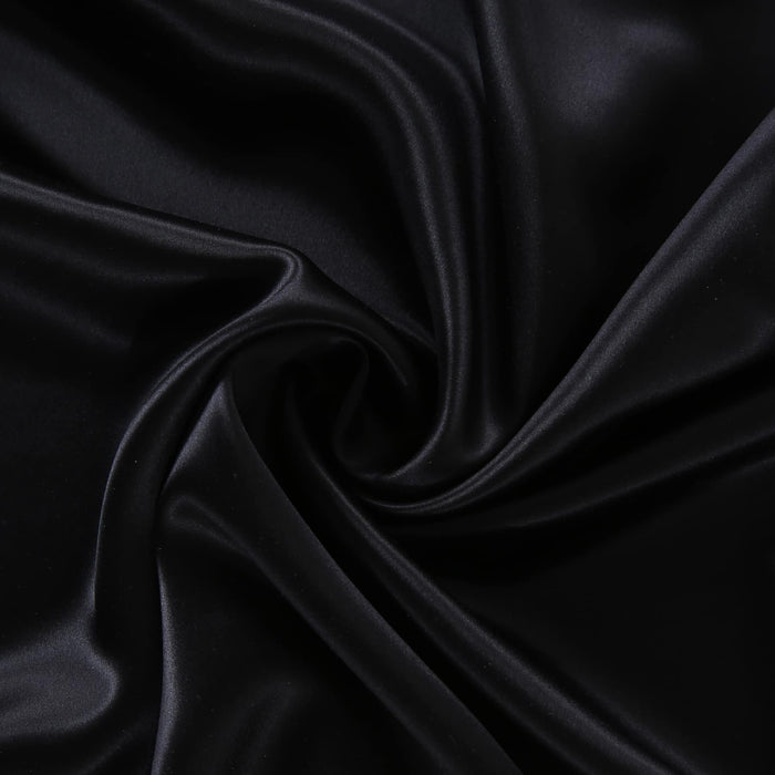 Noir: Pure Mulberry Silk Scrunchie, soft hair accessory for curls, available in Australia