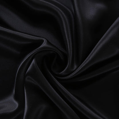 Noir: Pure Mulberry Silk Scrunchie, soft hair accessory for curls, available in Australia