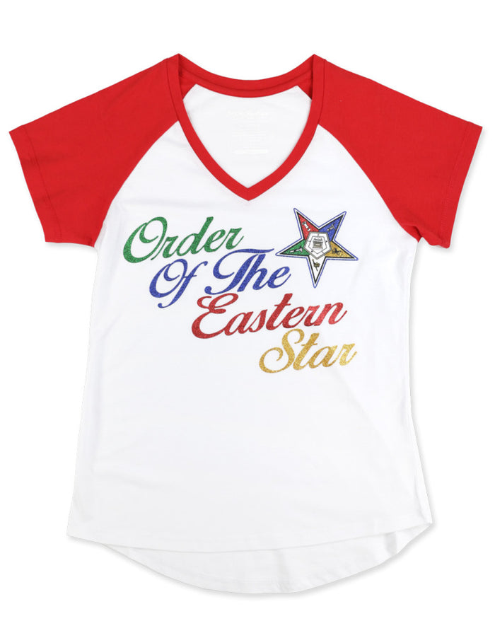 OES Glitter V-Neck Shirt