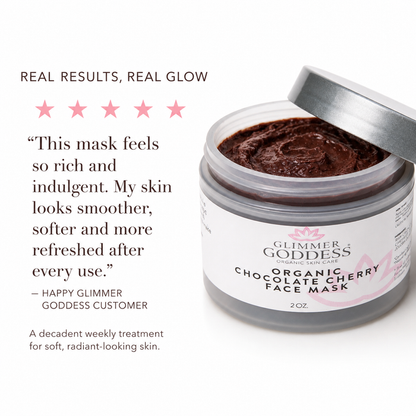 Organic Chocolate Cherry Face Mask – Antioxidant Anti-Aging Treatment