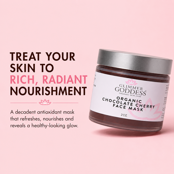 Organic Chocolate Cherry Face Mask – Antioxidant Anti-Aging Treatment
