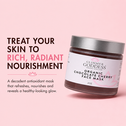 Organic Chocolate Cherry Face Mask – Antioxidant Anti-Aging Treatment
