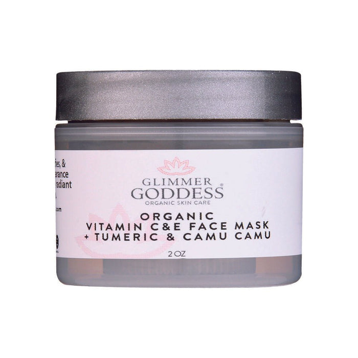 Organic Vitamin C & E Face Mask with Turmeric & Camu Camu for radiant skin care