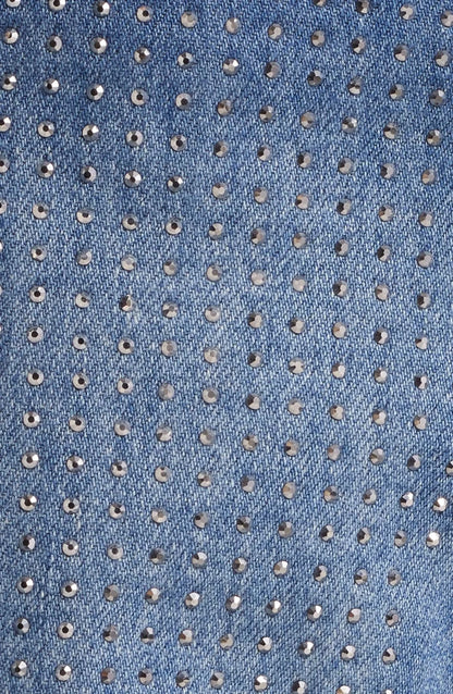 Oversize Rhinestone Baggy Wide Leg Jeans by HIDDEN