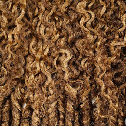 blonde colored crochet hair extensions, 100% human hair crochet braids
