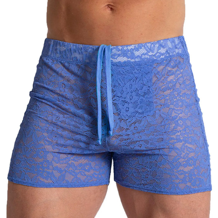 Paradise Blue Hotshort vista frontal de Gigo Underwear