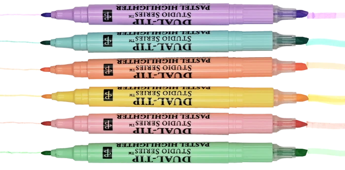 Pastel Dual Tip Highlighters