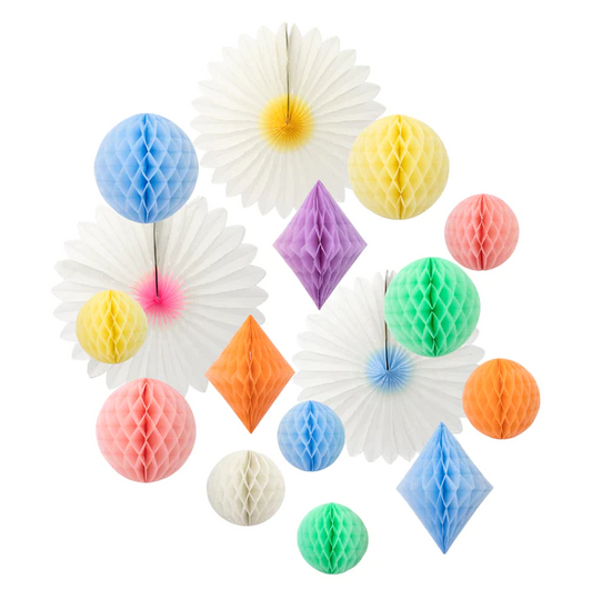 Pastel Honeycomb Decoration Kit