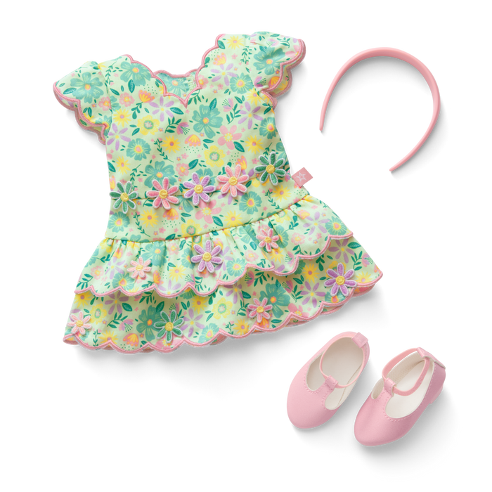 Pastel Petals Dress for 18-inch Dolls