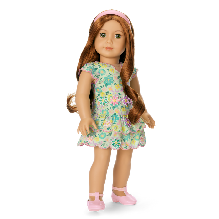 Pastel Petals Dress for 18-inch Dolls