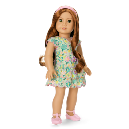Pastel Petals Dress for 18-inch Dolls