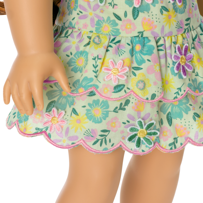 Pastel Petals Dress for 18-inch Dolls