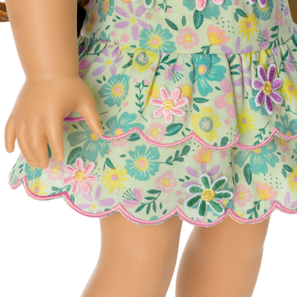 Pastel Petals Dress for 18-inch Dolls