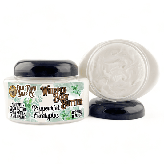 Peppermint Eucalyptus Whipped Body Butter - Old Town Soap Co.