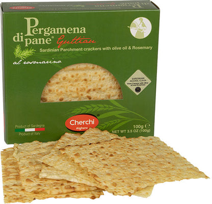 Pergamena di Pane Guttiau al Rosmarino from Sardinia